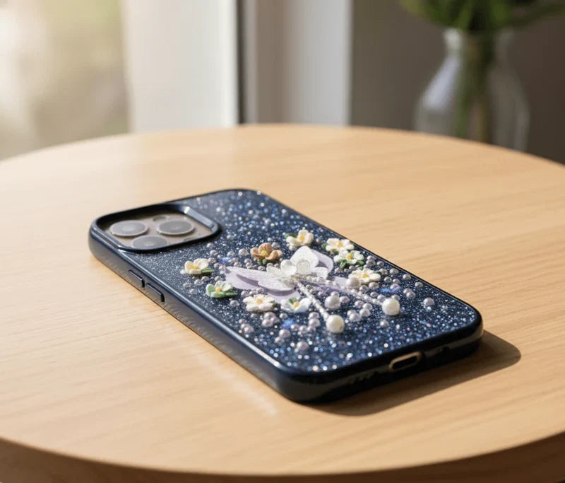 Glitter Butterfly Phone iPhone Case